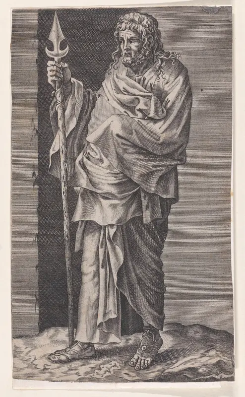 St. Simon, from "Christ and the Apostles" Wall Art by Lambert Suavius - High-Resolution Digital Print