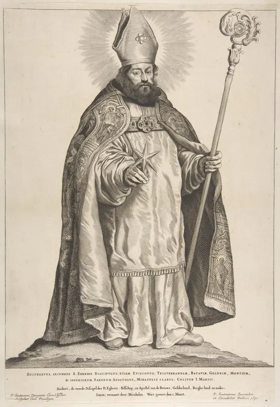 St. Swithbert Wall Art by Cornelis Visscher - High-Resolution Digital Print