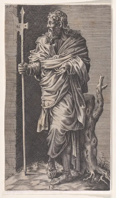 St. Thomas, from "Christ and the Apostles" Wall Art by Lambert Suavius - High-Resolution Digital Print