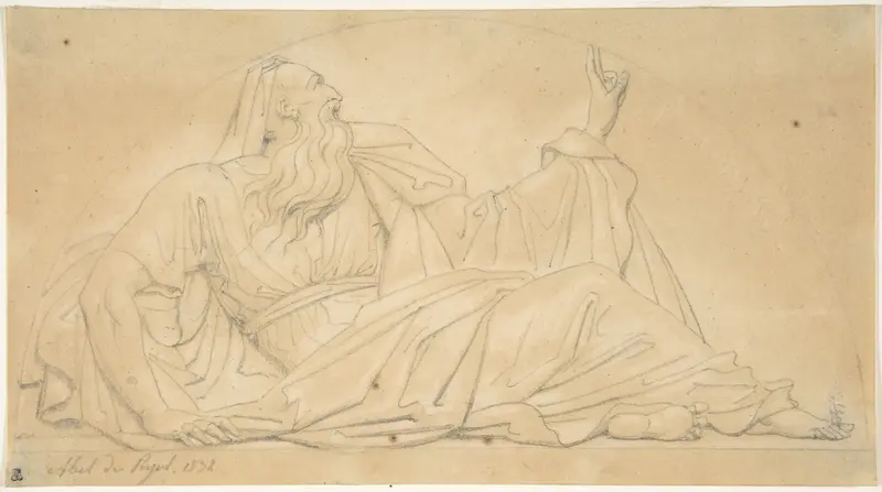 St. Thomas the Apostle, for the Church of St. Vaast in Arras Wall Art by Alexandre Denis Abel de Pujol - High-Resolution Digital Print