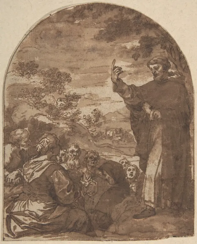 St. Vincent Ferrer Preaching Wall Art by Alonso Cano - High-Resolution Digital Print