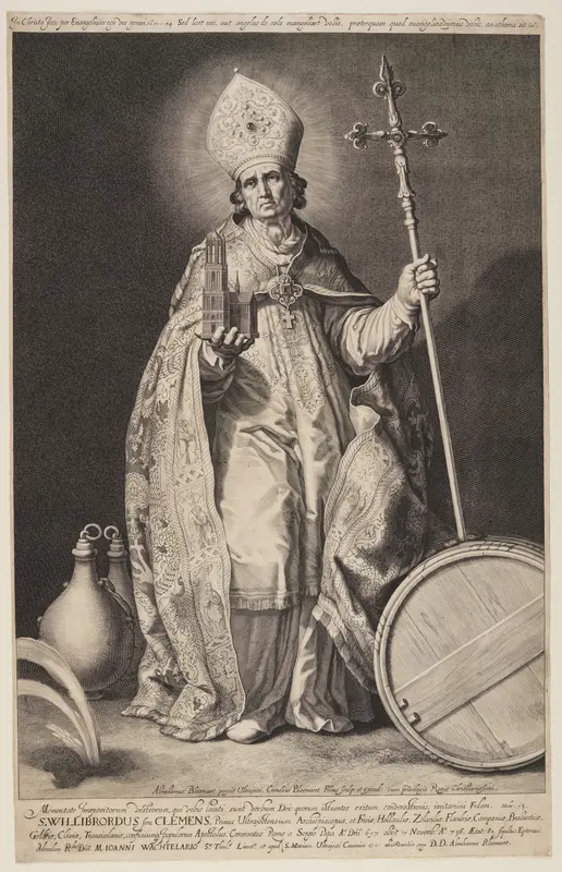 St Willibrord, plate 2, from The Bishops of Utrecht