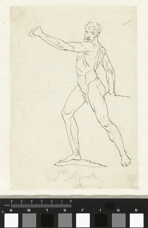 Staand mannelijk naakt Wall Art by Louis Moritz - High-Resolution Digital Print