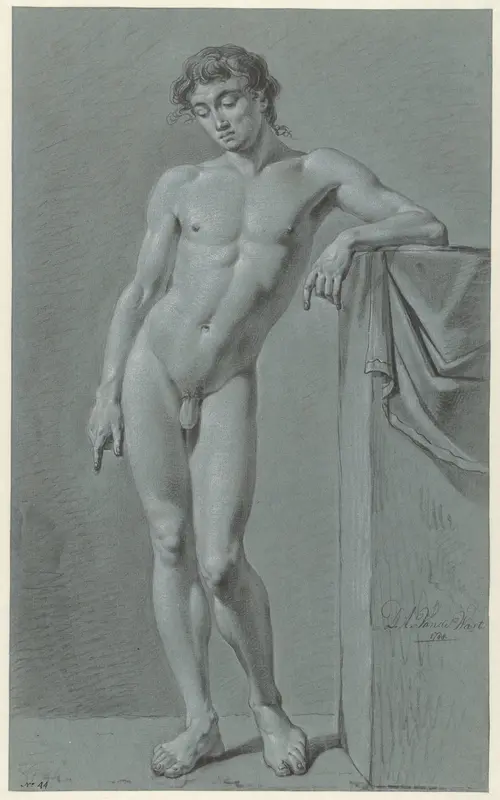 Staand mannelijk naakt Wall Art by Unknown - High-Resolution Digital Print