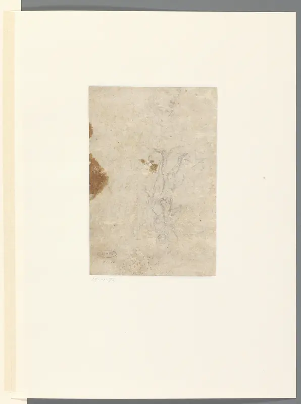 Staand mannelijk naakt en hoofd van een man Wall Art by anonymous - High-Resolution Digital Print