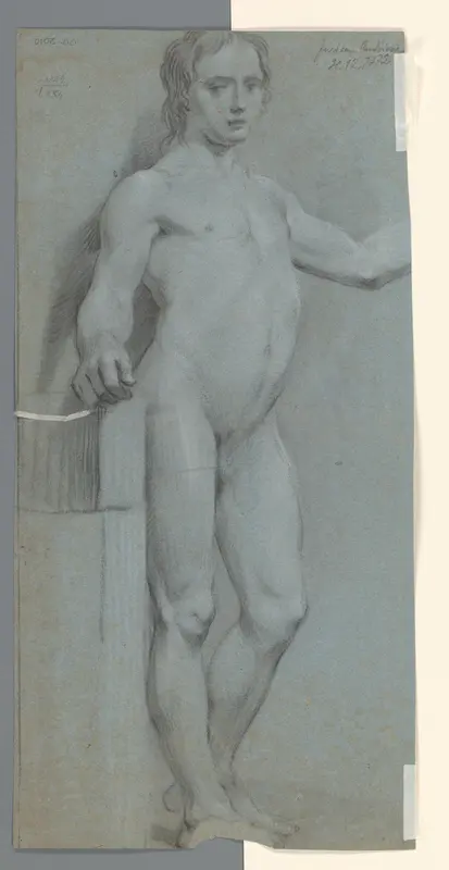 Staand mannelijk naakt, naar rechts Wall Art by Unknown - High-Resolution Digital Print