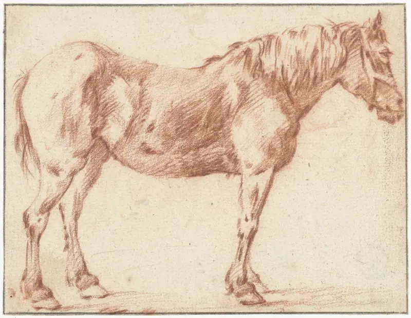 Staand paard, naar rechts Wall Art by Pieter van Bloemen - High-Resolution Digital Print