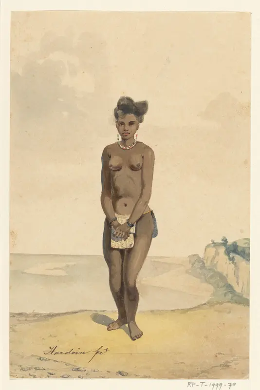 Staande Alfoerse vrouw Wall Art by Unknown - High-Resolution Digital Print