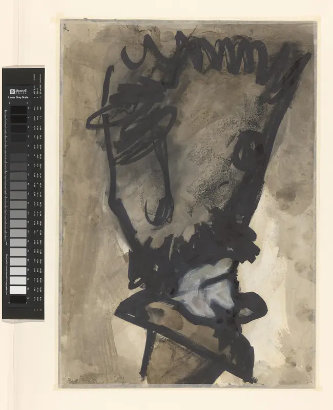 Staande clown, en profil, naar links Wall Art by Unknown - High-Resolution Digital Print