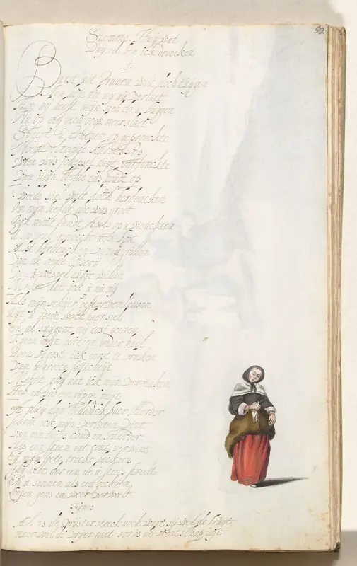 Staande dame Wall Art by Gesina ter Borch - High-Resolution Digital Print