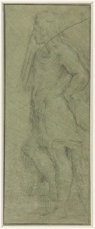 Staande figuur, in profiel naar links Wall Art by Unknown - High-Resolution Digital Print