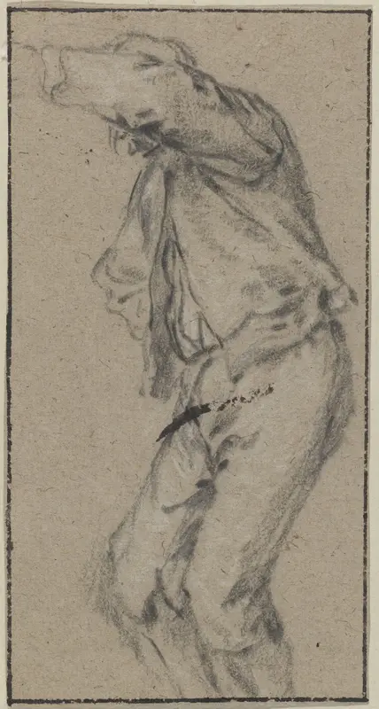 Staande figuur met gebogen knieën Wall Art by Adriaen van Ostade - High-Resolution Digital Print