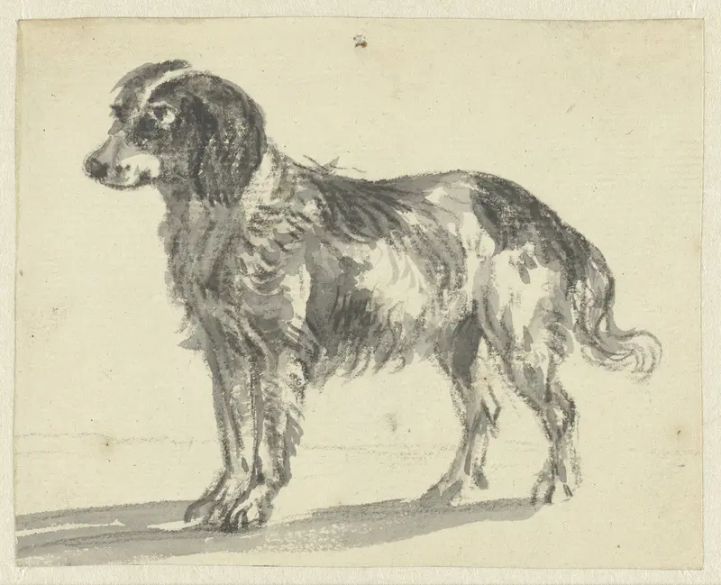 Staande hond Wall Art by Jan Dasveldt - High-Resolution Digital Print