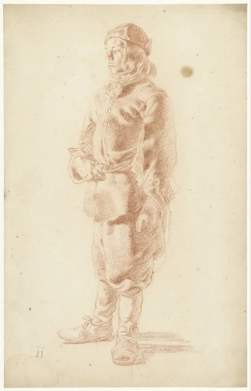 Staande jonge zeeman Wall Art by Moses ter Borch - High-Resolution Digital Print
