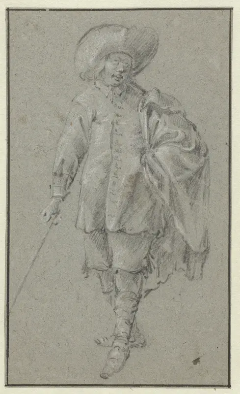 Staande jongeman, ten voeten uit Wall Art by anonymous - High-Resolution Digital Print