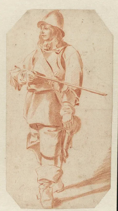 Staande jongen in wapenrusting Wall Art by Adriaen van de Velde - High-Resolution Digital Print