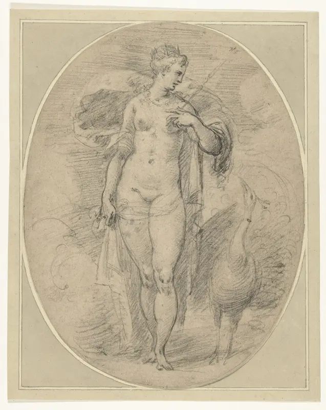Staande Juno Wall Art by Hendrick Goltzius - High-Resolution Digital Print