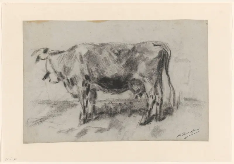 Staande koe, naar links Wall Art by Willem Maris - High-Resolution Digital Print