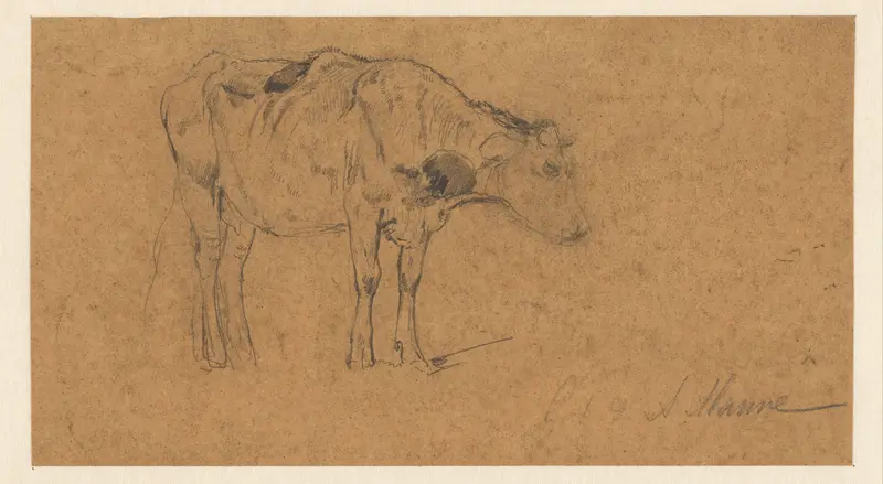 Staande koe, naar rechts Wall Art by Anton Mauve - High-Resolution Digital Print