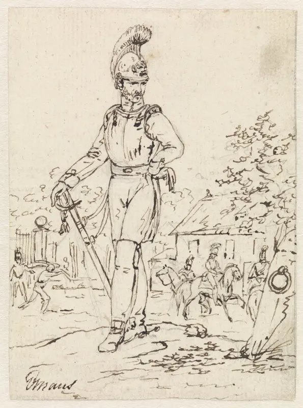 Staande kurassier Wall Art by Gerardus Emaus de Micault - High-Resolution Digital Print
