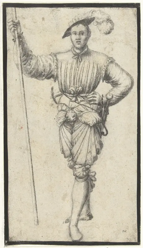 Staande lansknecht Wall Art by anonymous - High-Resolution Digital Print