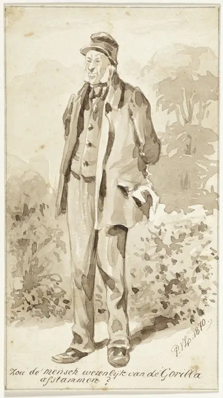 Staande man met bakkebaarden Wall Art by Pieter van Loon - High-Resolution Digital Print