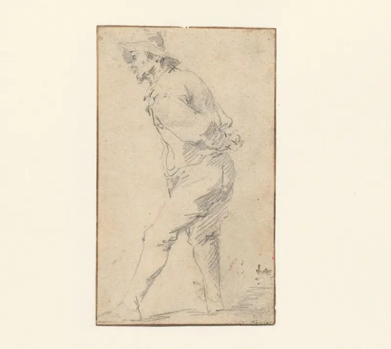 Staande man met de handen op de rug Wall Art by David Teniers (II) - High-Resolution Digital Print