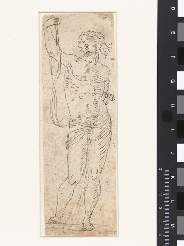Staande man met lendendoek Wall Art by Unknown - High-Resolution Digital Print