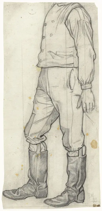 Staande man (zonder hoofd) met laarzen Wall Art by Richard Nicolaüs Roland Holst - High-Resolution Digital Print