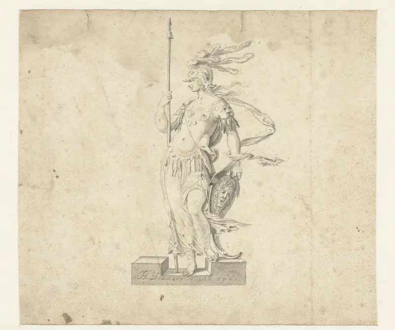 Staande Minerva Wall Art by Herman Breckerveld - High-Resolution Digital Print