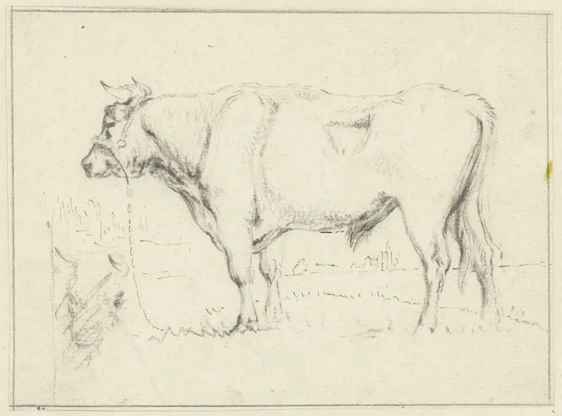 Staande stier, naar links Wall Art by Pieter Gerardus van Os - High-Resolution Digital Print