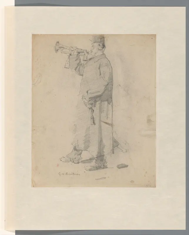 Staande trompetter Wall Art by George Hendrik Breitner - High-Resolution Digital Print