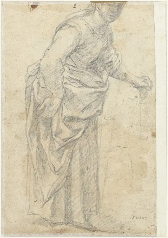 Staande vrouw Wall Art by Unknown - High-Resolution Digital Print