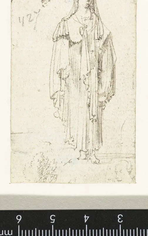 Staande vrouw en andere studies Wall Art by ter Borch - High-Resolution Digital Print