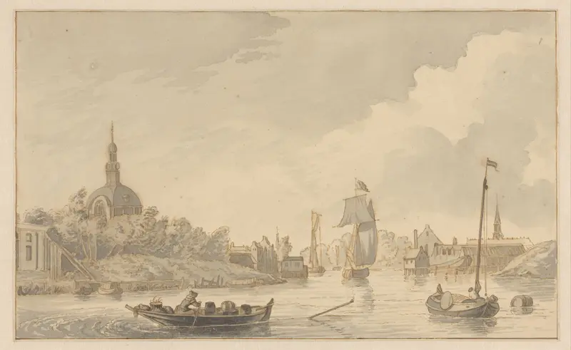 Stad aan het water Wall Art by anonymous - High-Resolution Digital Print