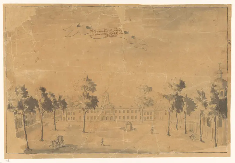 Stadhuis en kerk van Batavia Wall Art by anonymous - High-Resolution Digital Print