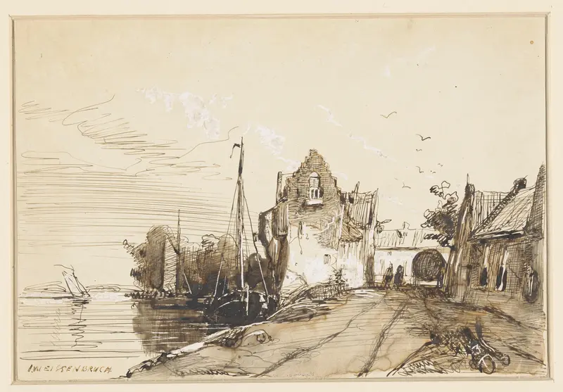 Stadje aan een rivier
