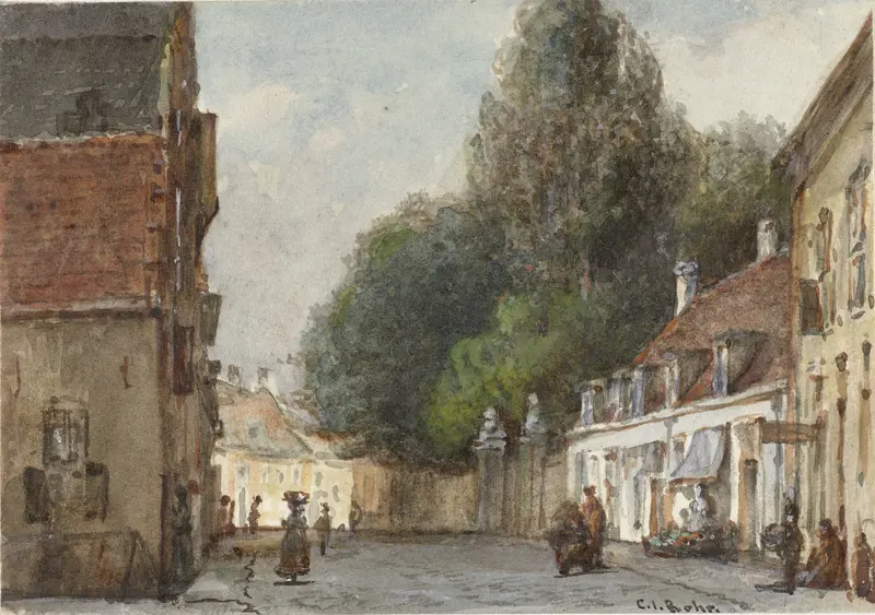Stadsgezicht Wall Art by Carel Jacobus Behr - High-Resolution Digital Print