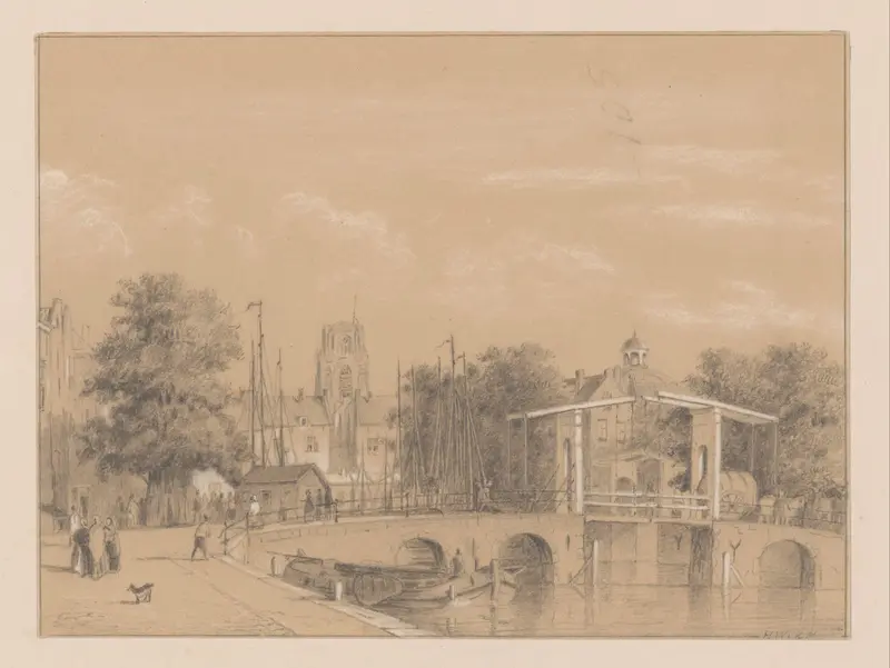 Stadsgezicht in Rotterdam Wall Art by Unknown - High-Resolution Digital Print