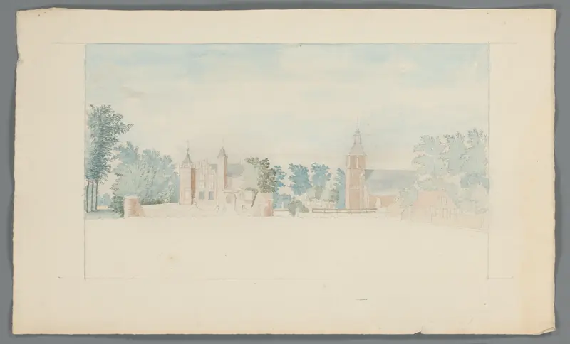Stadsgezicht, mogelijk Oosterwijk Wall Art by Unknown - High-Resolution Digital Print