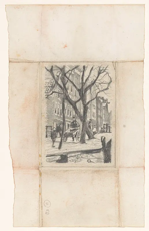 Stadsgezicht te Amsterdam: Rechtboomsloot Wall Art by Willem Witsen - High-Resolution Digital Print