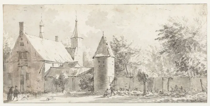 Stadsmuur Wall Art by Gerrit Berckheyde - High-Resolution Digital Print