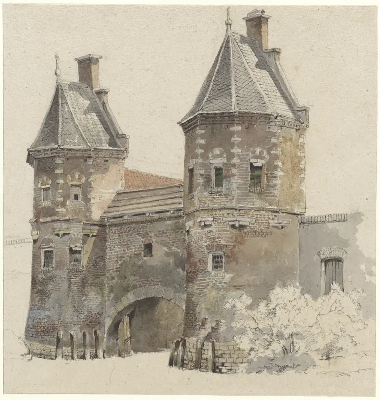 Stadspoort met torens Wall Art by Alexander Oltmans - High-Resolution Digital Print