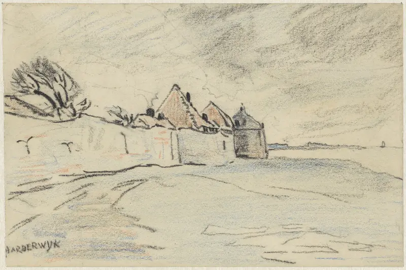Stadswallen van Harderwijk Wall Art by Adolf le Comte - High-Resolution Digital Print