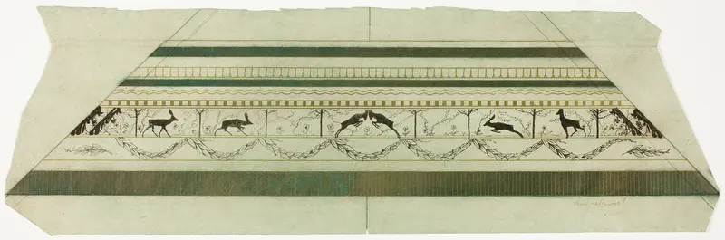 Stag and Flower Pattern Frame (bottom frame section)