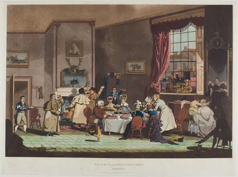 Stage Coach Passengers Wall Art by James Pollard - High-Resolution Digital Print