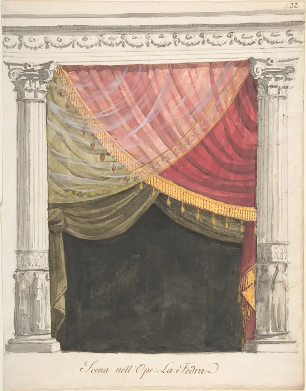 Stage Set for La Fedra Wall Art by Anonymous, Italian, 19th century - High-Resolution Digital Print
