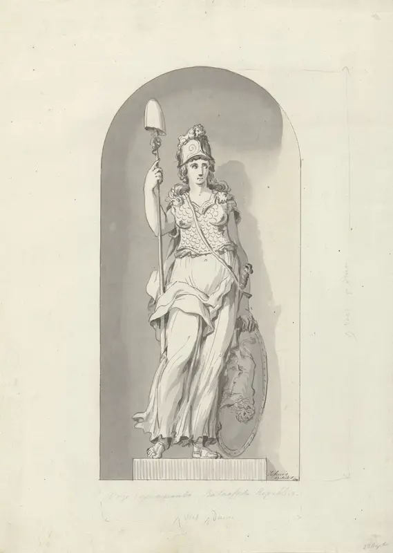 Standbeeld van de Vrije gewapende Bataafsche Republiek, 1799 Wall Art by Bartholomeus Ziesenis - High-Resolution Digital Print