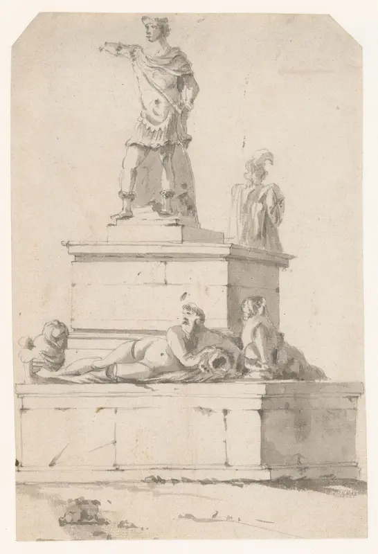Standbeeld van een Romein Wall Art by anonymous - High-Resolution Digital Print