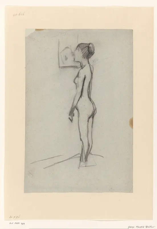 Standing Female Nude Wall Art by George Hendrik Breitner - High-Resolution Digital Print